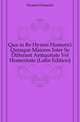 Qua in Re Hymni Homerici Quinque Maiores Inter Se Differant Antiquitate Vel Homeritate (Latin Edition), Hymns Homeric 