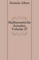 Mathematische Annalen, Volume 27, Einstein Albert 