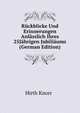 Rueckblicke Und Erinnerungen Anlaesslich Ihres 25Jaehrigen Jubiliaeums (German Edition), Hirth Knorr &amp; 