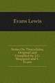 Notes On Thucydides, Original and Compiled by J.G. Sheppard and L. Evans, Evans Lewis 