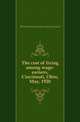 The cost of living among wage-earners, Cincinnati, Ohio, May, 1920, #National Industrial Conference Board 