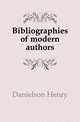 Bibliographies of modern authors, Danielson Henry 