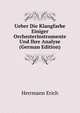 Ueber Die Klangfarbe Einiger Orchesterinstrumente Und Ihre Analyse (German Edition), Herrmann Erich 