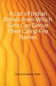 A List of Indian Words from Which Girls Can Derive Their Camp Fire Names, Gulick Charlotte Vetter 