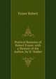 Poetical Remains of ... Robert Fraser. with a Memoir of the Author, by D. Vedder, Fraser Robert 