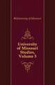 University of Missouri Studies, Volume 3, #University of Missouri 