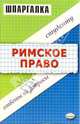 Шпаргалка по Римскому праву, Леонтьев Алексей Вячеславович, Яковлева Юлия Игоревна 