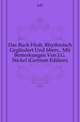 Das Buch Hiob, Rhythmisch Gegliedert Und Ubers., Mit Bemerkungen Von J.G. Stickel (German Edition), Job 