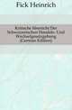 Kritische Ubersicht Der Schweizerischen Handels- Und Wechselgesetzgebung (German Edition), Fick Heinrich 