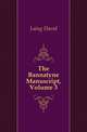 The Bannatyne Manuscript, Volume 3, Laing David 