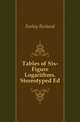 Tables of Six-Figure Logarithms. Stereotyped Ed, Farley Richard 