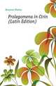 Prolegomena in Cirin (Latin Edition), Kreunen Marius 