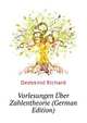 Vorlesungen Uber Zahlentheorie (German Edition), Dedekind Richard 