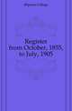 Register from October, 1855, to July, 1905, #Epsom College 