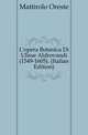 L'opera Botanica Di Ulisse Aldrovandi (1549-1605). (Italian Edition), Mattirolo Oreste 