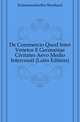 De Commercio Quod Inter Venetos E Germaniae Civitates Aevo Medio Intercessit (Latin Edition), Erdmannsdoerffer Bernhard 