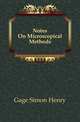Notes On Microscopical Methods, Gage Simon Henry 