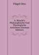 A. Ritschl's Philosophische Und Theologische Ansichten (German Edition), Fluegel Otto 
