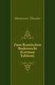 Zum Roemischen Bodenrecht (German Edition), Mommsen Theodor 