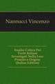 Analisi Critica Dei Verbi Italiani Investigati Nella Loro Primitiva Origine (Italian Edition), Nannucci Vincenzo 