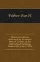 Historical address delivered by Ex-mayor Wm. H. Furber, in the high school building, Somerville, July 4, 1876, Wm. H. Furber 