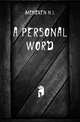 A personal word, Mencken, H. L. (Henry Louis), 1880-1956 