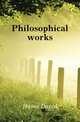 Philosophical works, Hume David 