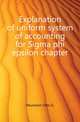 Explanation of uniform system of accounting for Sigma phi epsilon chapter, Reumann Otto G. 