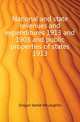 National and state revenues and expenditures 1913 and 1903 and public properties of states 1913, Grogan Starke McLaughlin 