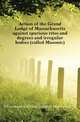 Action of the Grand Lodge of Massachusetts against spurious rites and degrees and irregular bodies (called Masonic), #Freemasons. Grand Lodge of Massachusetts 
