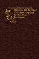 Outlines Of Textual Criticism Applied To The New Testament, Hammond Charles Edward 