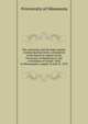 The university and the high schools. Communication from a committee of the Board of regents of the University of Minnesota to the convention of county ... held in Minneapolis, August 26 and 27, 1872, #University of Minnesota 