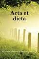 Acta et dicta, #Catholic Historical Society of St. Paul 