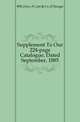 Supplement To Our 224-page Catalogue, Dated September, 1885., #Ill.) Geo. N. Lee &amp; Co. (Chicago 