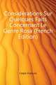 Considerations Sur Quelques Faits Concernant Le Genre Rosa (French Edition), Crepin Francois 