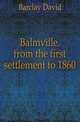 Balmville. from the first settlement to 1860, Barclay David 