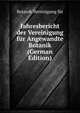 Jahresbericht der Vereinigung fuer Angewandte Botanik (German Edition), Botanik Vereinigung fuer 