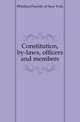 Constitution, by-laws, officers and members, #Holland Society of New York 