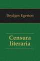 Censura literaria, Brydges Egerton 
