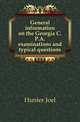 General information on the Georgia C.P.A. examinations and typical questions, Hunter Joel 