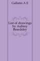 List of drawings by Aubrey Beardsley, Gallatin A E 