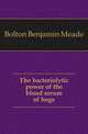 The bacteriolytic power of the blood serum of hogs, Bolton Benjamin Meade 