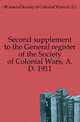 Second supplement to the General register of the Society of Colonial Wars, A.D. 1911, #General Society of Colonial Wars (U.S.) 