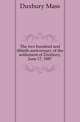 The two hundred and fiftieth anniversary of the settlement of Duxbury, June 17, 1887, Duxbury Mass 