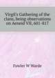 Virgil's "Gathering of the clans", being observations on Aeneid VII, 601-817, Fowler, W. Warde (William Warde), 1847-1921 