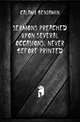 Sermons preached upon several occasions. Never before printed, Calamy Benjamin 