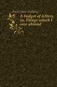 A budget of letters, or, Things which I saw abroad, Eames Jane Anthony 