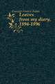 Leaves from my diary, 1894-1896, Gasquet Francis Aidan 