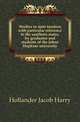 Studies in state taxation with particular reference to the southern states, by graduates and students of the Johns Hopkins university, Hollander Jacob Harry 