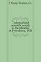 Technical and scientific serials in the libraries of Providence, 1920, Drury Francis K. 